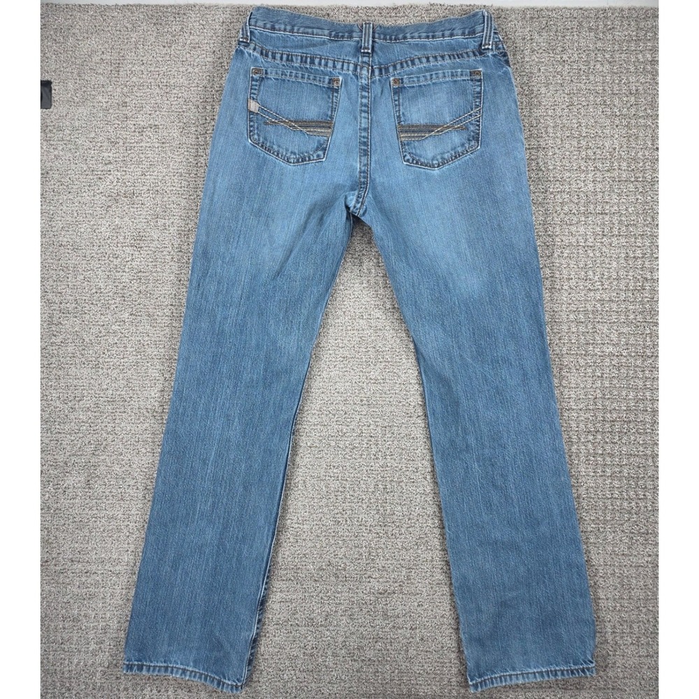 Ariat Mens M2 Straight Leg Jeans Blue Denim Size 34x34 Medium Wash Cotton - Picture 6 of 8